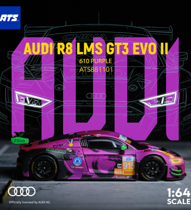 AUDI R8 LMS GT3 EVO II - 610 purple Hardcover version